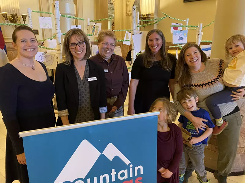 Image: Clean air advocates spoke at the capitol on February 21.