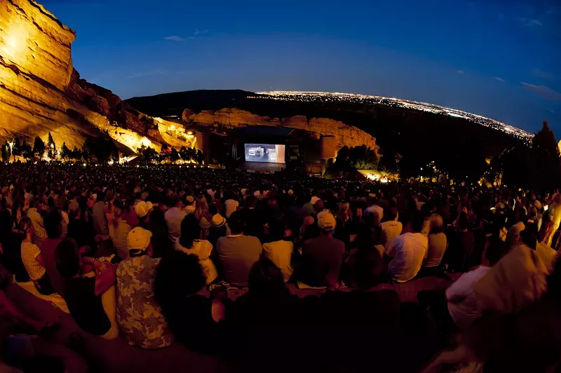 Image: movie at Red Rocks