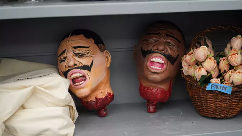 Image: paper mache heads