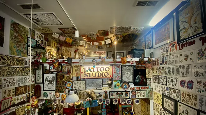 An interior view of Lifetime Tattoo.