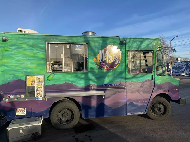 Image: The art on Maíz's food truck is by local Chicana artist Karma Leigh.