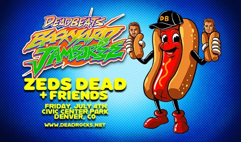 Image: graphic of a hot dog and event details