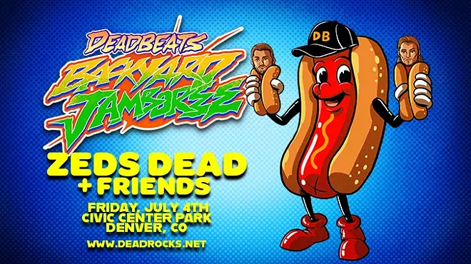 graphic of a hot dog and event details