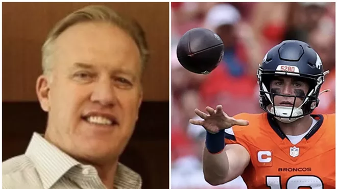 John Elway and Bo Nix