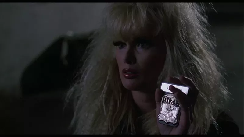 Image: Laurene Landon, seen here in Maniac Cop, is one of the guests of the 2021 Colorado Festival of Horrors.