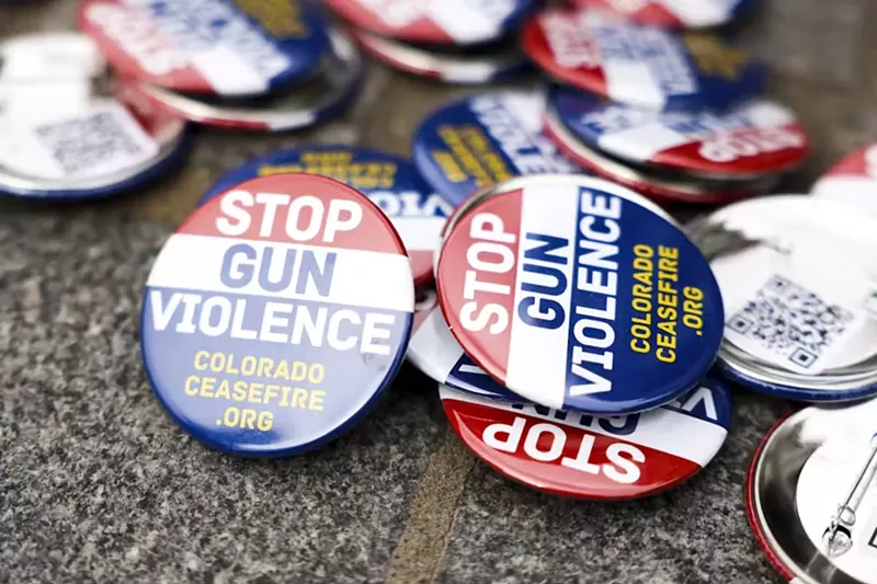 Image: gun. violence buttons