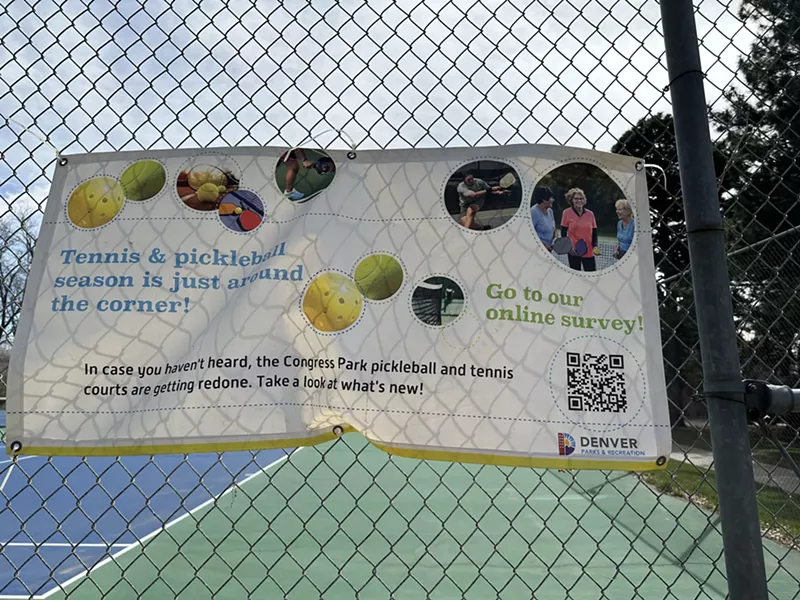 Image: The Congress Park courts are closed and it won't be pickleball season there any time soon if the city gets its way.