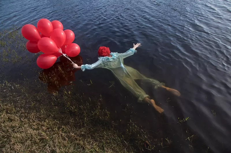 Image: Laura Shill, “Still available for parties (detail), photo documentation of grief performed as humiliation and persistance.
