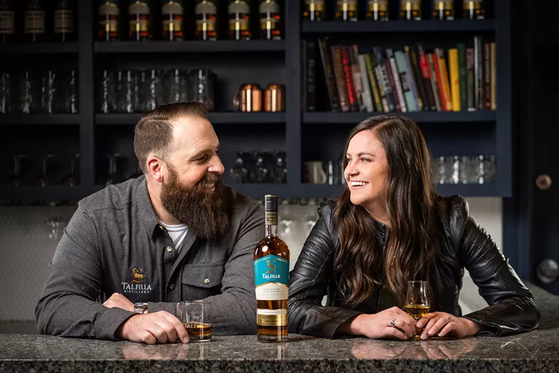 Image: Talnua Distillery co-founders Patrick and Meagan Miller.