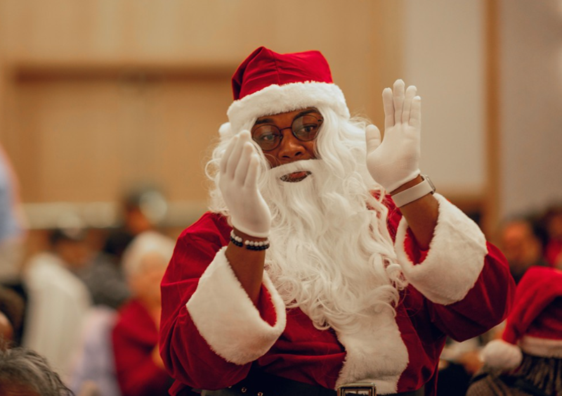 Auon'tai Anderson never saw a Black Santa growing up, so he became one himself.