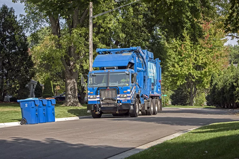 Image: A Republic Services garbage truck