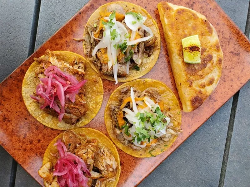 Image: a platter of tacos