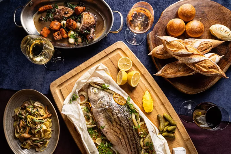 Image: Executive Chef Jeremy Wolgamott includes reimagined classic French dishes at Bistro Vendôme.