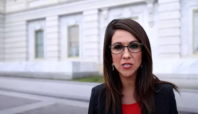 Image: Rep. Lauren Boebert will not pretend this is normal.