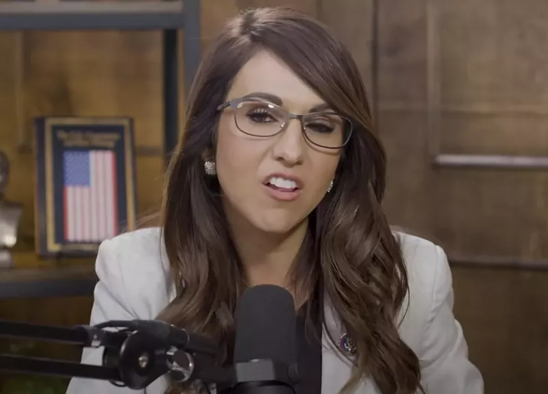 Image: Sneering is Lauren Boebert's primary form of communication.