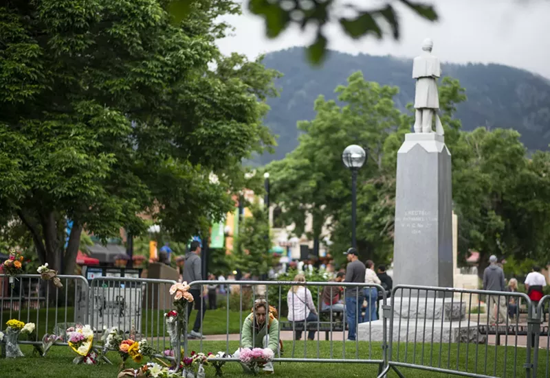 Image: outside the boulder county courthouse