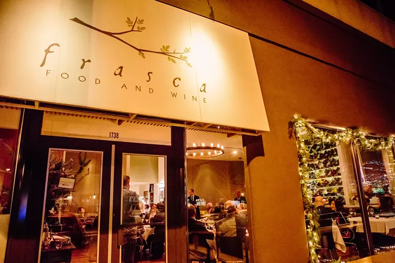 Image: awning in front of a restaurant