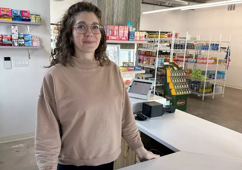 Image: Meredith Zelenka behind the counter at Bread & Butter