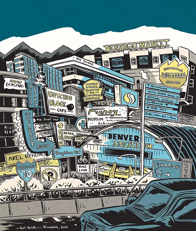 Image: cartoon of denver