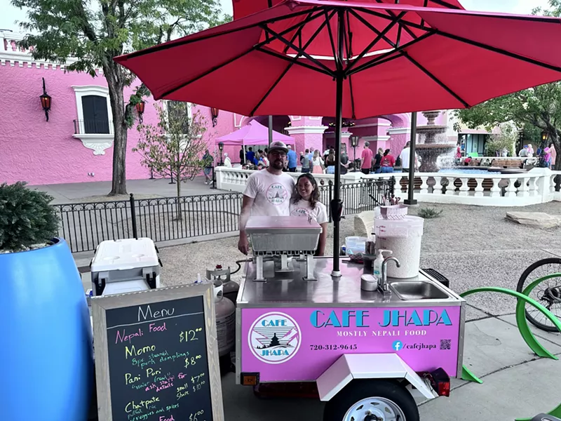 Image: a food cart