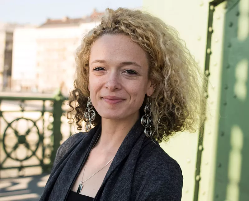 Image: Denver professor, poet, and playwright Cristina Bejan.