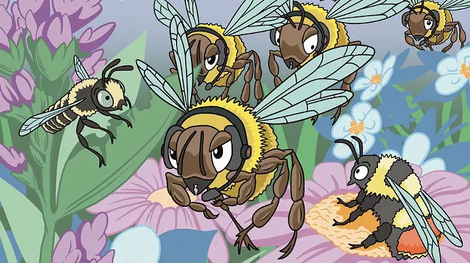 illustration of bee