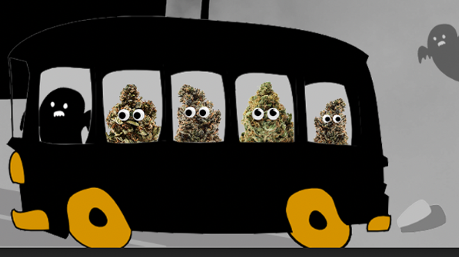 Cannabis on a bus
