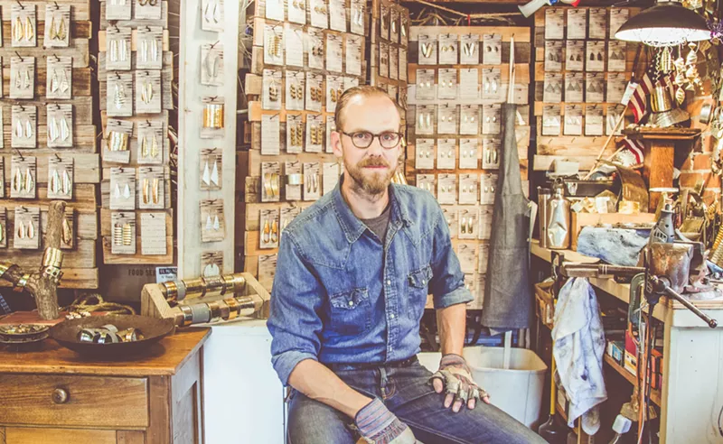 Image: man in denim shirt