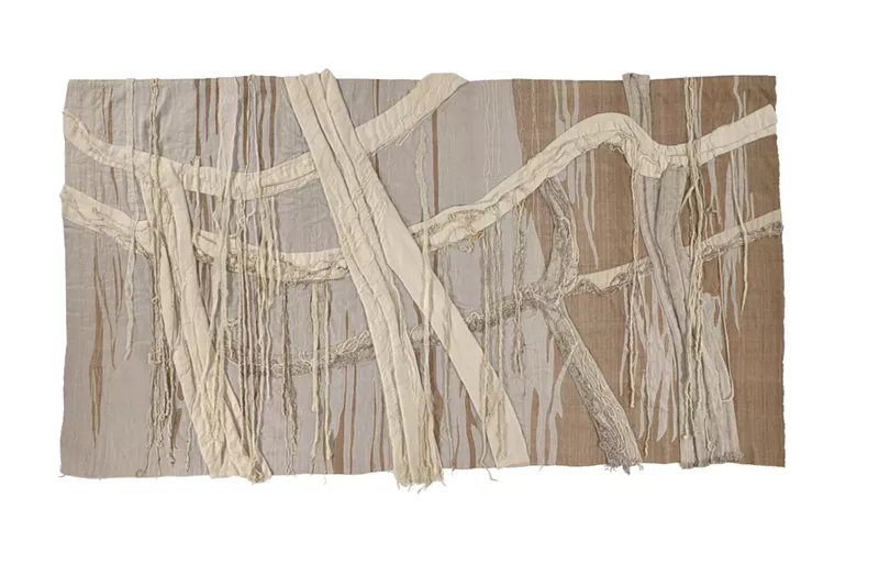 Image: Nancy Hemenway Barton, “Epiphyte,” 1972-77, cotton.