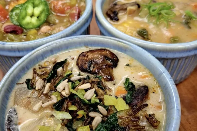 Image: Three soups from Ch'il Indigenous Foods featuring Native ingredients