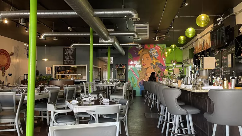 Image: interior of a restaurant
