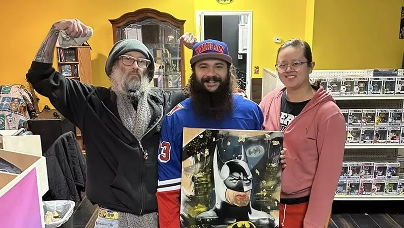 Image: Troy Bolton, Justin Gnazzo and Seekay Gnazzo are set to open City Records Comics & Toys on Colfax.