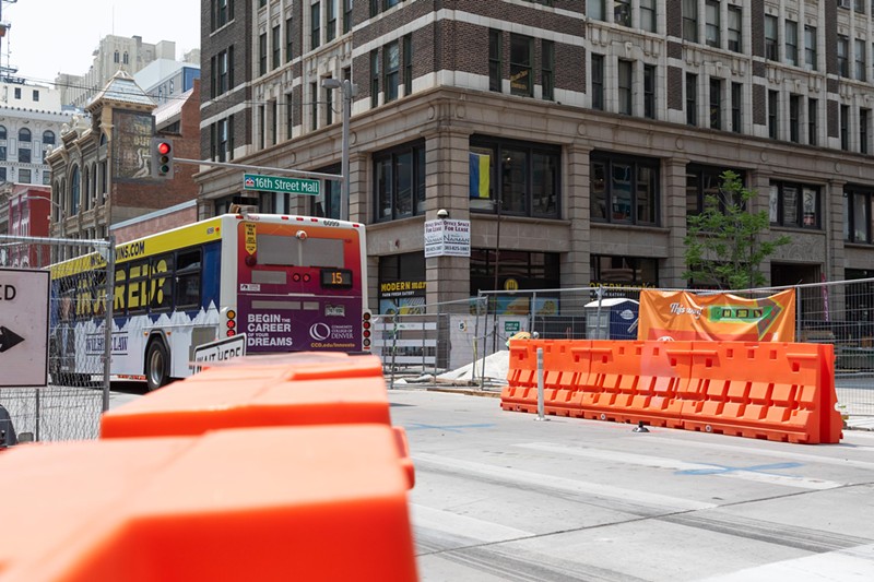 The intersection of 16th and Stout streets is expected to reopen by Friday, July 26, according to the city.
