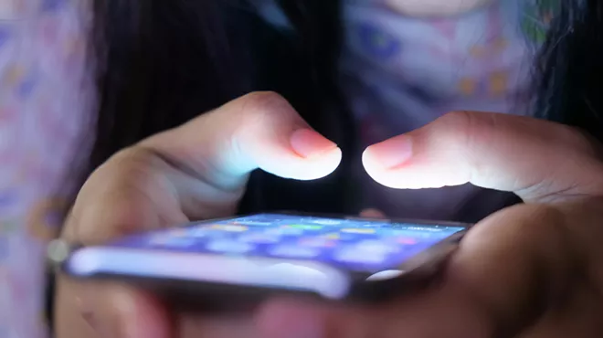 Person using smartphone
