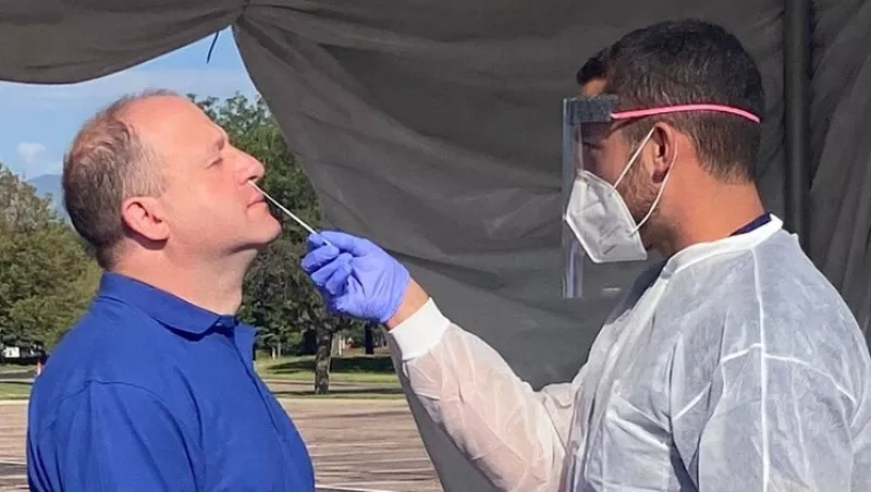 Image: Governor Jared Polis tested positive for COVID-19 in late 2020.