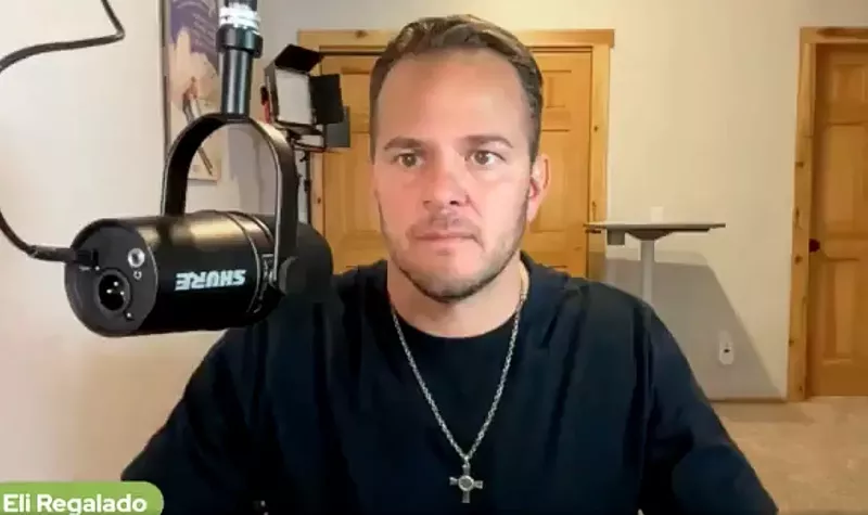 Image: A screenshot of a live-streamed video by Eli Regalado, promoting INDXcoin in June 2023.
