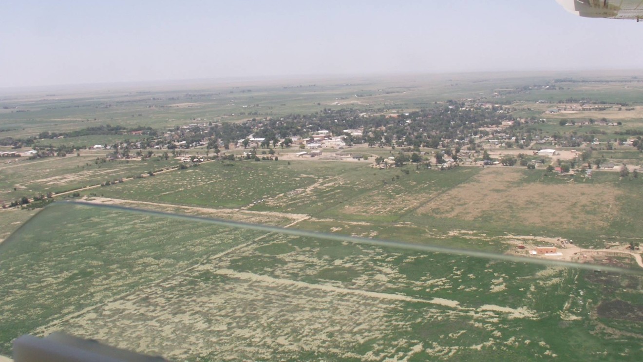 Part of Crowley County as seen from the air.
