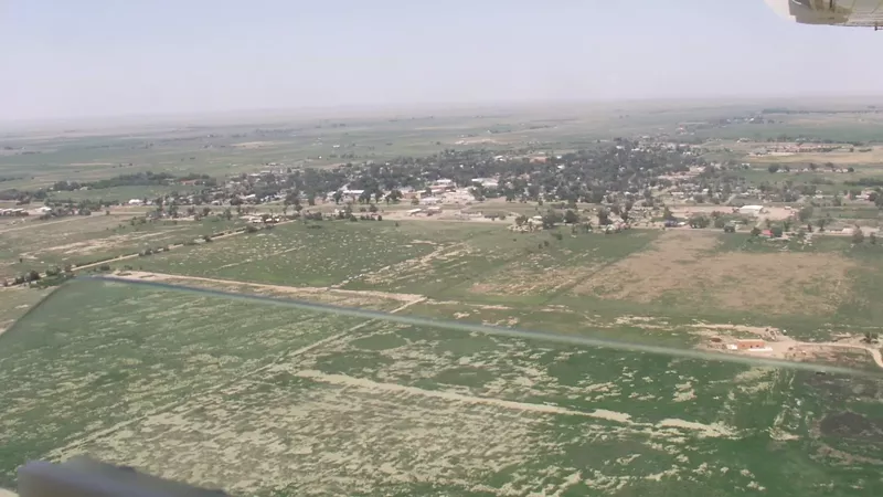 Image: Part of Crowley County as seen from the air.