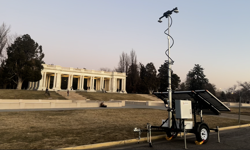 Image: surveillance camera in Denver Park