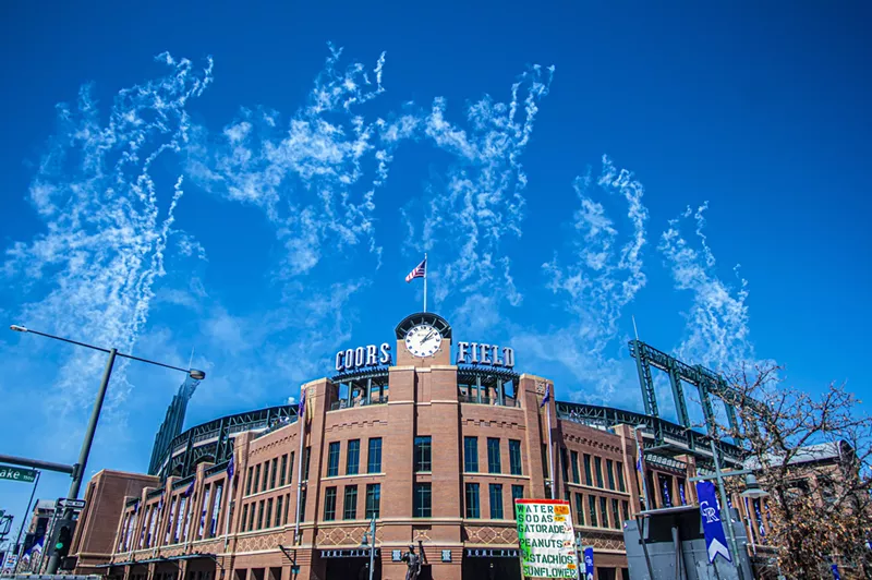 Image: The first pitch against the Washington Nationals was thrown April 6, kicking off baseball season in Denver.