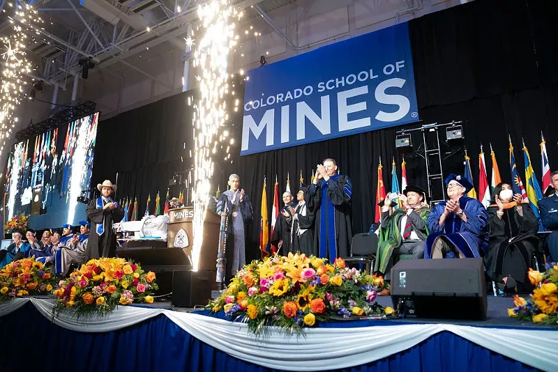 Image: The Colorado School of Mines commencement ceremony on May 10, 2024.