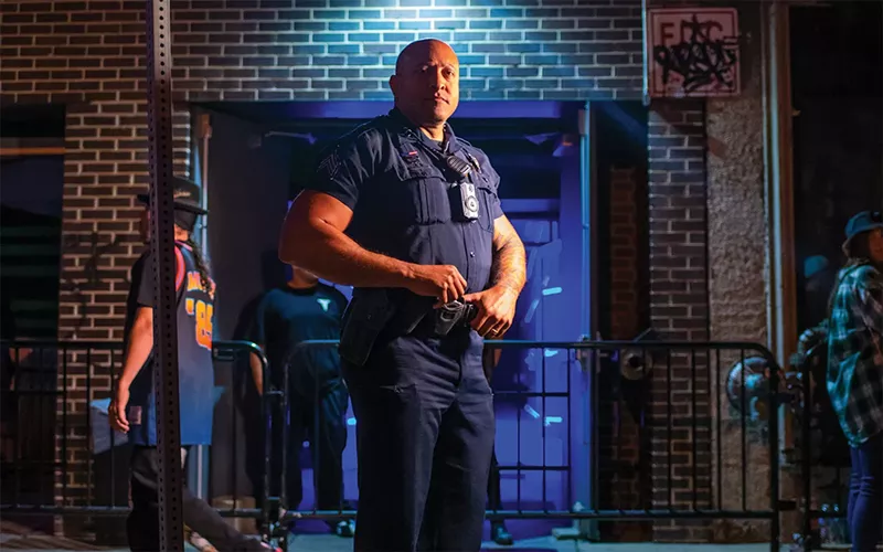 Image: Denver police officers often work off-duty jobs at local clubs.