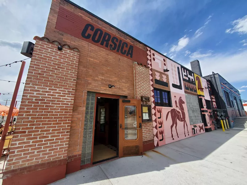 Image: The mural at Corsica was created by international artist Keya Tama during the 2023 Denver Walls festival.