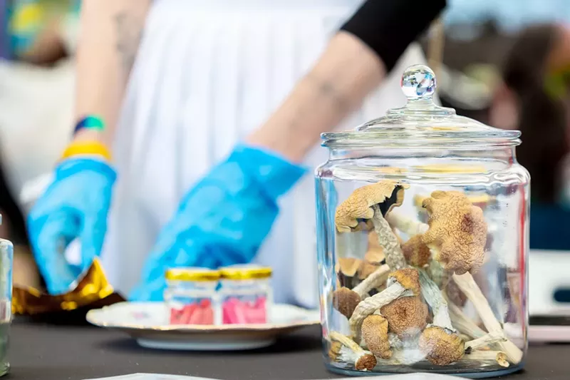 Image: Jar of magic mushrooms