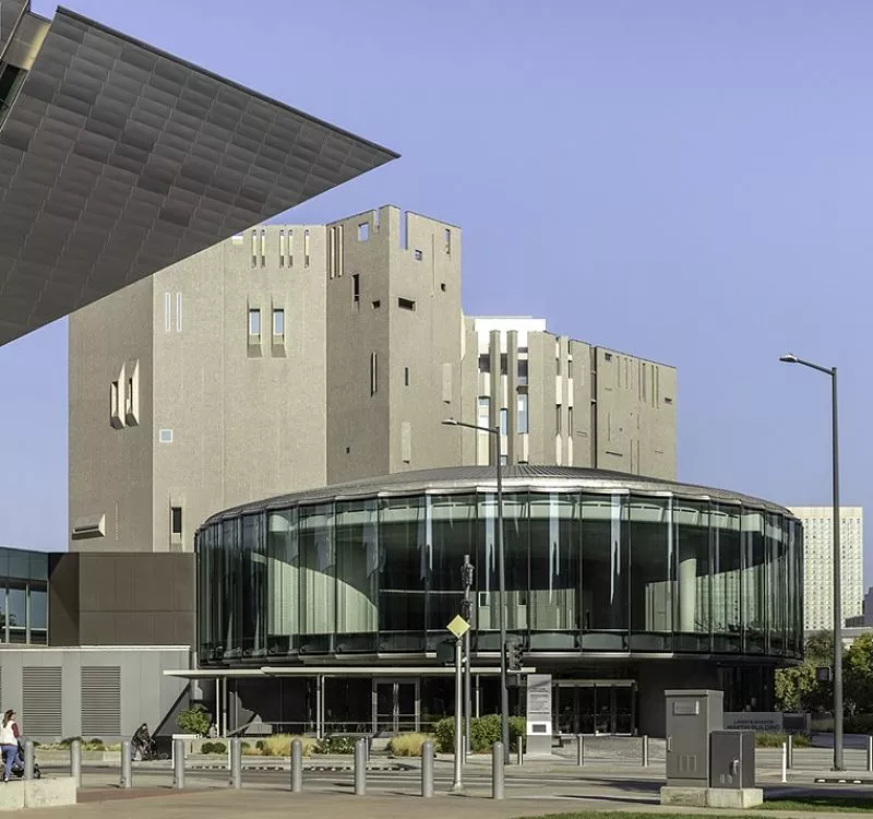 Image: The Sie Welcome Center fronts the renovated Martin Building.