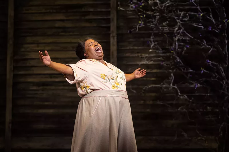 Image: Maiesha McQueen sings her heart out as Celie in The Color Purple.