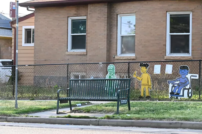 Image: A bus stop.