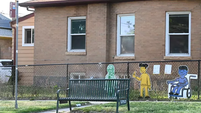 A bus stop.