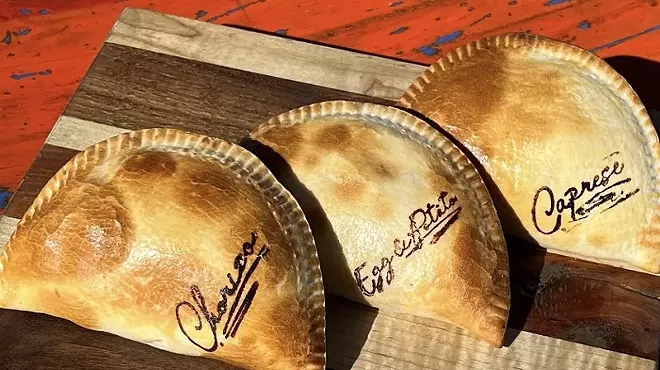 Three Argentinean empanadas from Maria Empanada