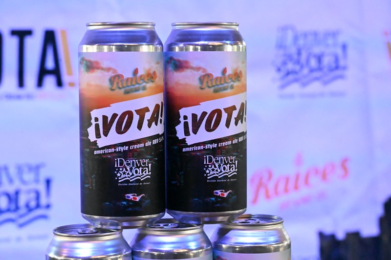 Denver Elections is using ¡VOTA! beer to remind people to vote.